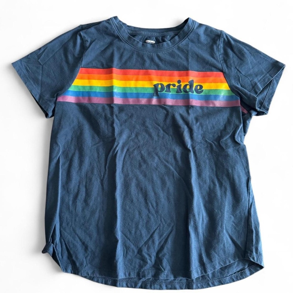 Womens Sonoma Casual Shirt 
Pride Rainbow Color Shirt Large